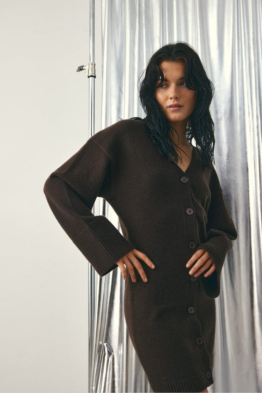 Noella - Lenyxanna Knit Dress 13770002 - 674 - Chocolate