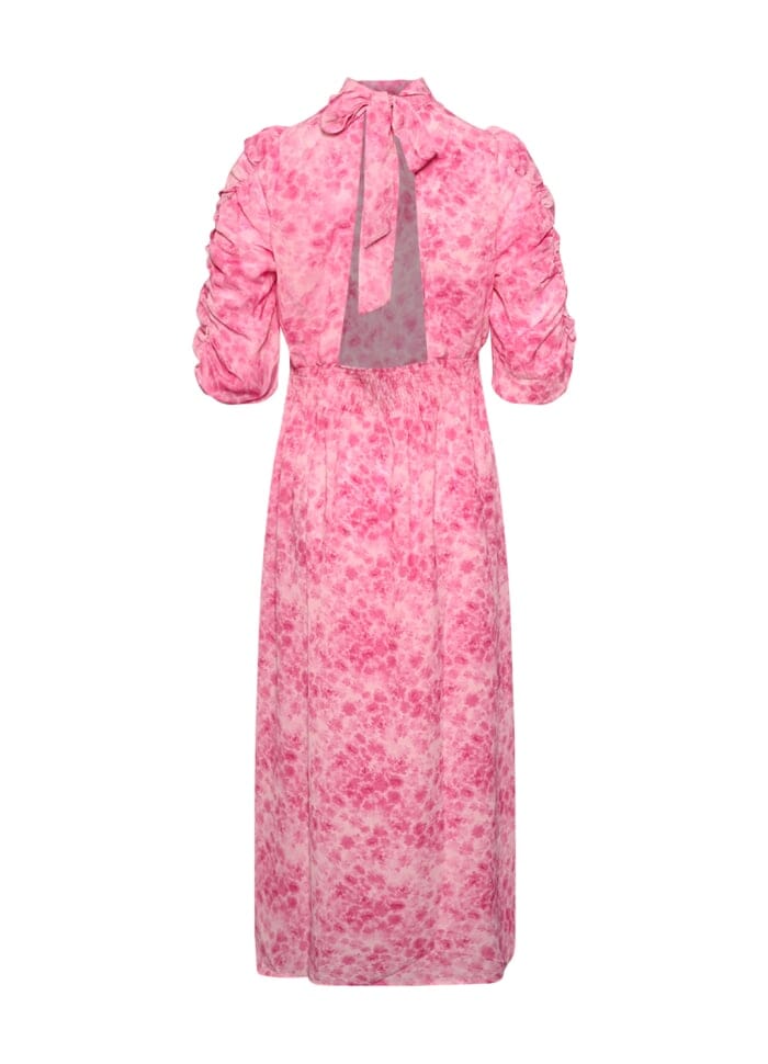 Noella - Leo Long Dress - 1057 Trudy Pink Print Kjoler 