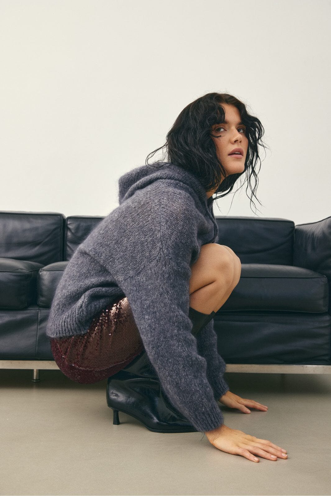 Noella - Leola Knit 14440001 - 1252 - Dark Grey Mel.