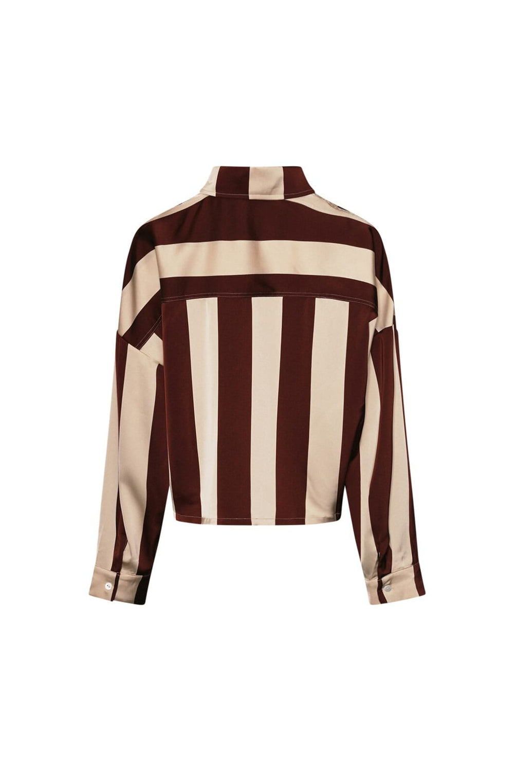 Noella - Liara N Shirt 14060001 - 1382 - Mahogany Ivory Stripe
