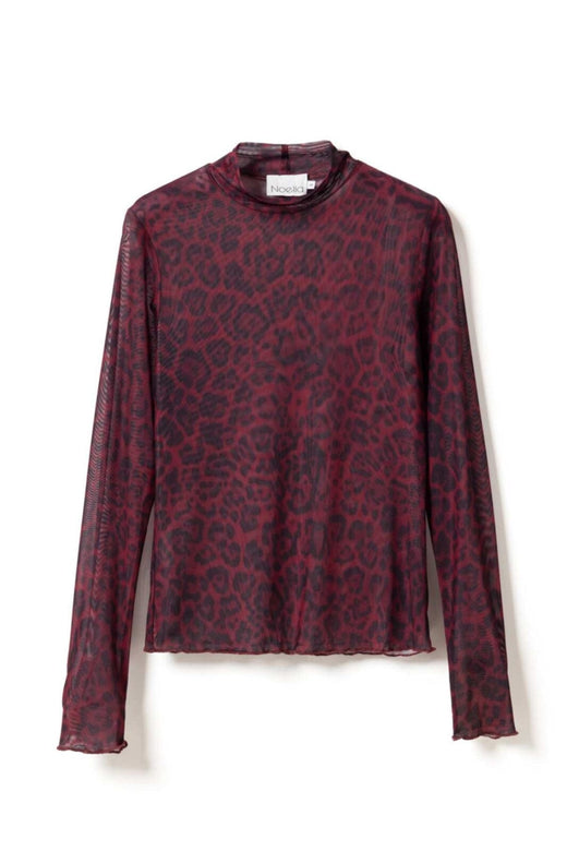 Noella - Libi Top 14630002 - 1411 - Chinara Red Print Bluser 