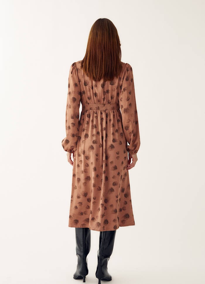 Noella - Lilith Dress 13890004 - 1366 - Cosette Rust Print Kjoler 