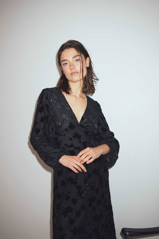 Noella - Lilith Maxi Dress 14600003 - 004 - Black Kjoler 