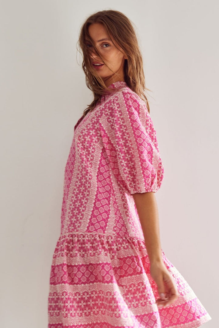 Noella - Lillianna Dress 13380001 - 1330 Pink Sugar Combo