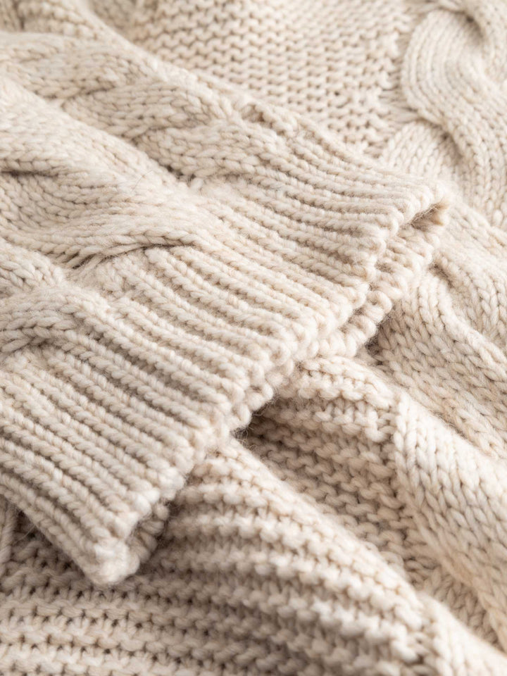 Noella - Lisbeth Knit 14380001 - 025 - Oatmeal Strikbluser 