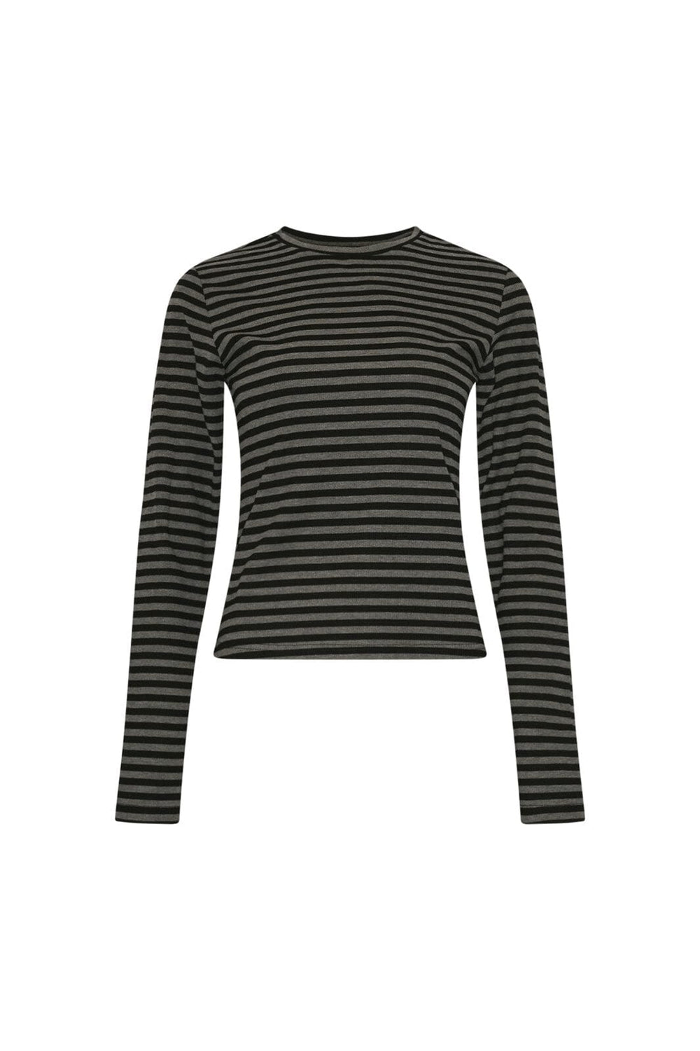 Noella - Luana Top 14030002 - 1380 - Charcoal Mel. Black Stripe