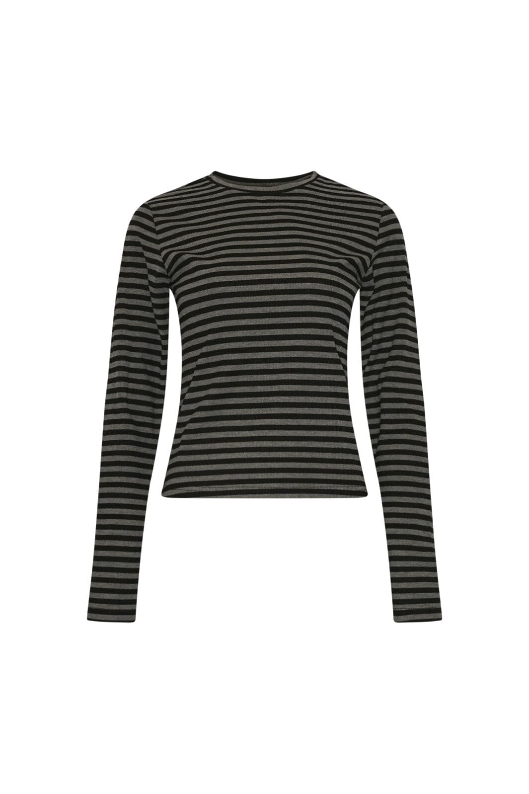 Noella - Luana Top 14030002 - 1380 - Charcoal Mel. Black Stripe