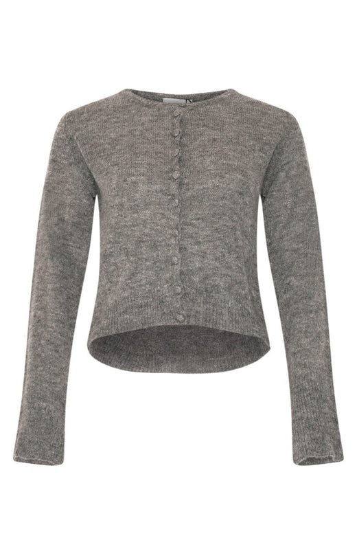 Noella - Lya Knit Cardigan 13980002 - 019 - Dark Grey Melange