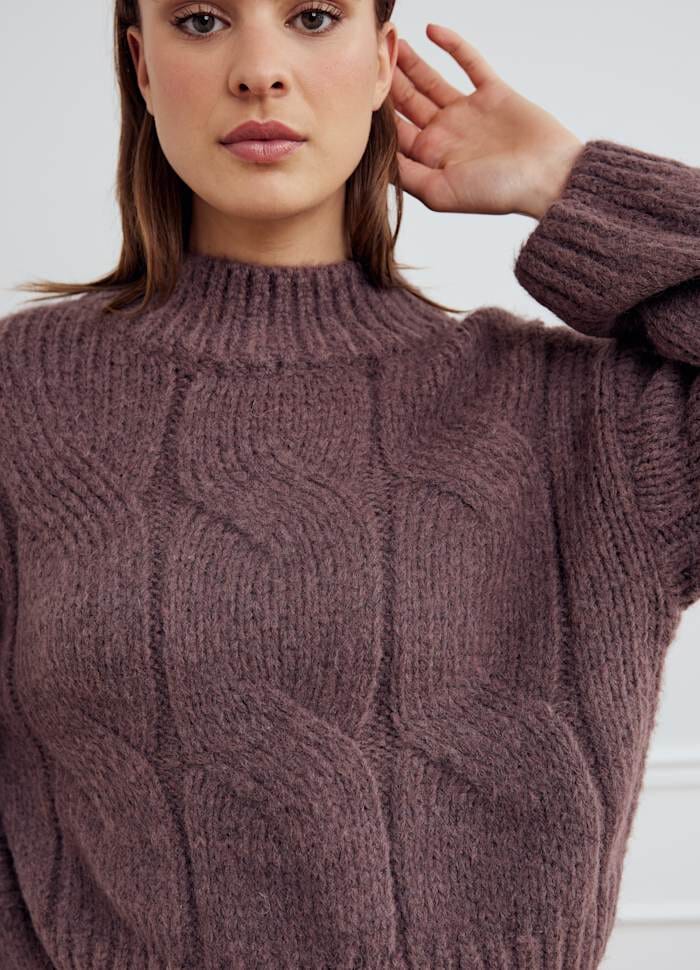 Noella - Lynx Knit 13780001 - 1251 - Morel Strikbluser 