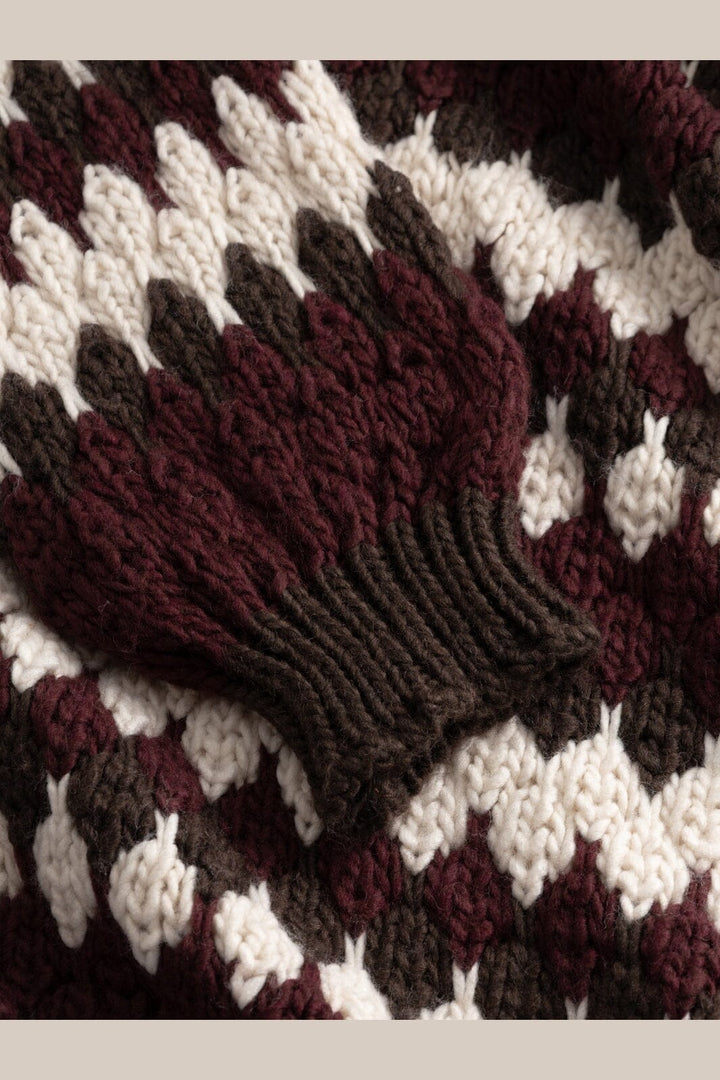 Noella - N-Fora Knit Cardigan 16870002 - 1528 - Deveen Burgundy Mix