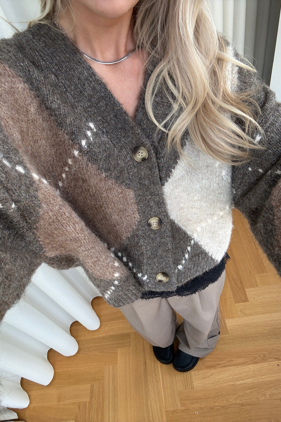 Noella - N-Laiana Knit Cardigan 14670002 - 1513 - Ash Brown Mix Cardigans 