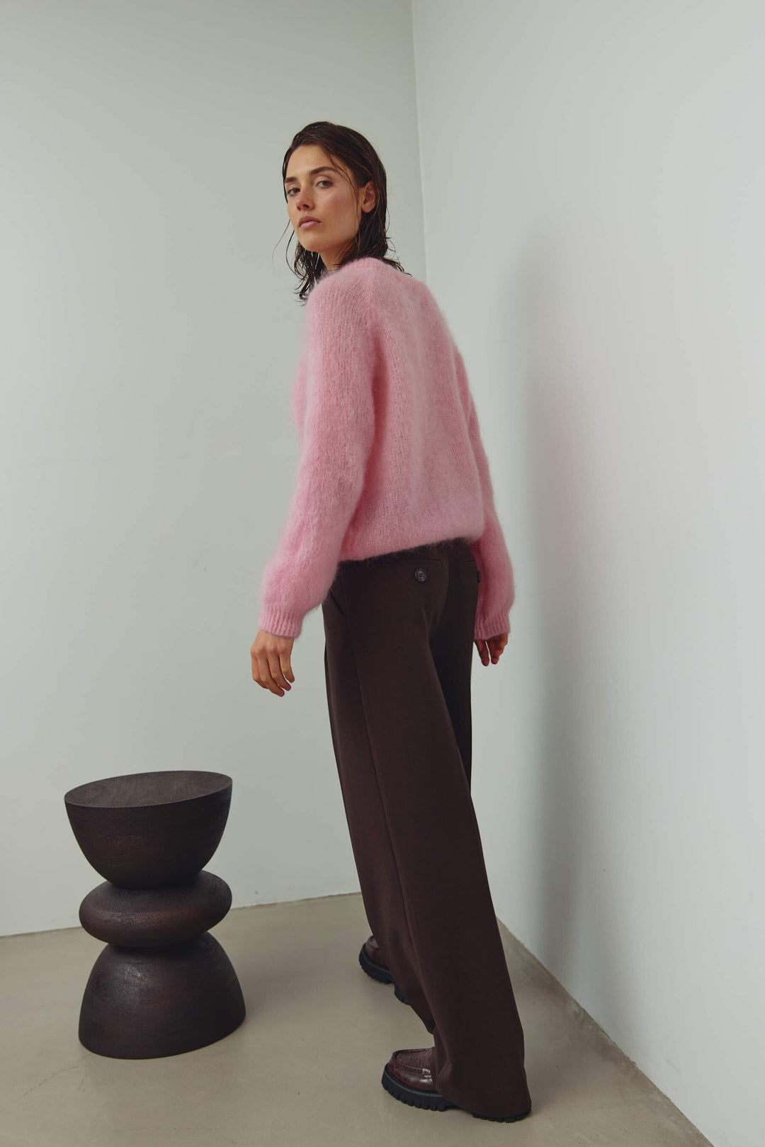 Noella - N-Latora Knit 15250002 - 1279 - Baby Pink Strikbluser 