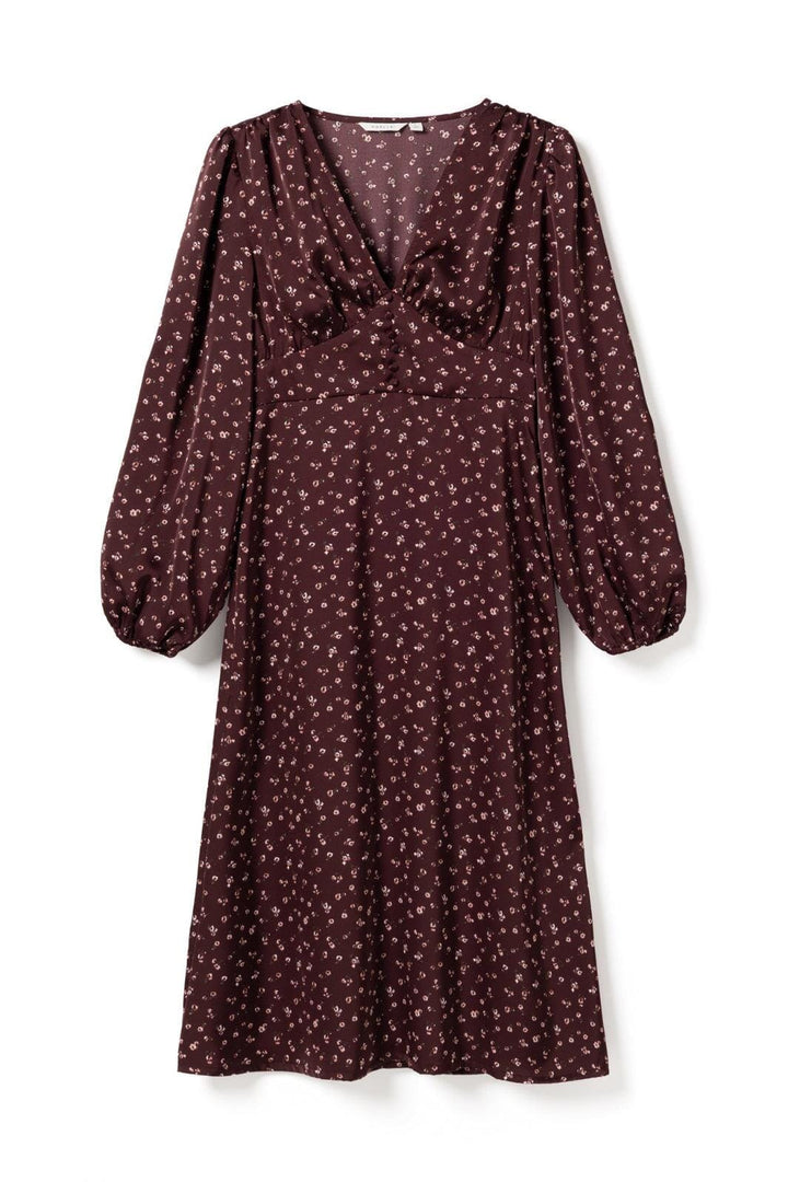 Noella - N-Lilith Dress 15900002 - 1472 - Dwyn Burgundy Print Kjoler 