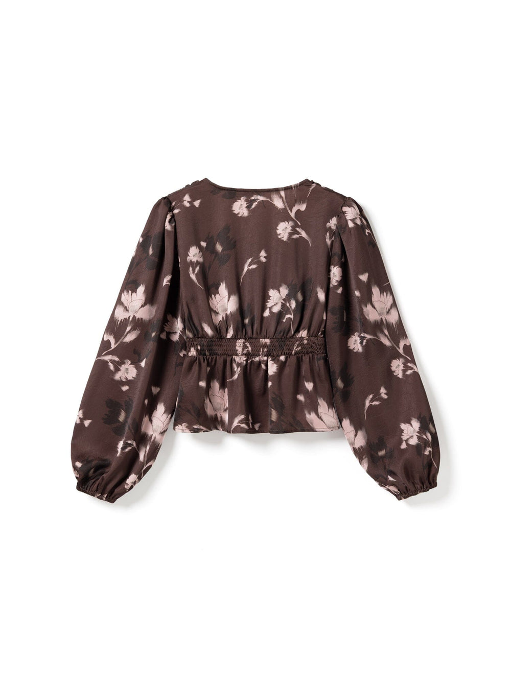 Noella - N-Lilith Ls Top 15910002 - 1473 - Dena Burgundy Print Skjorter 