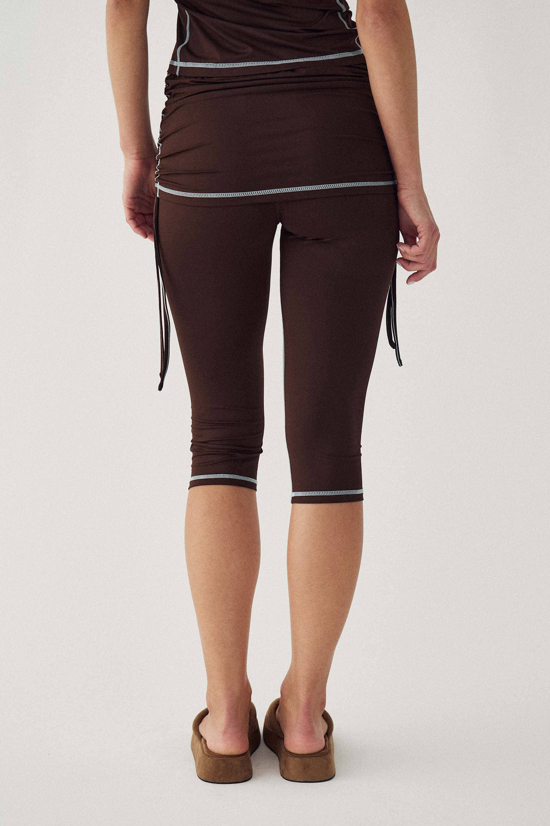 Noella - N-Lorena Capris 10580012 - 674 - Chocolate Bukser 