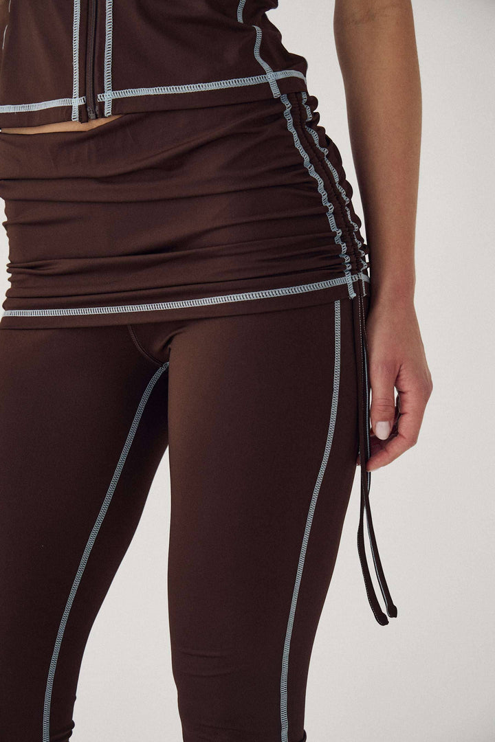 Noella - N-Lorena Capris 10580012 - 674 - Chocolate Bukser 