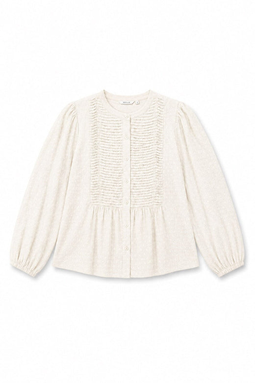 Noella - N-Loulou Ls Blouse 17040002 - 028 - White