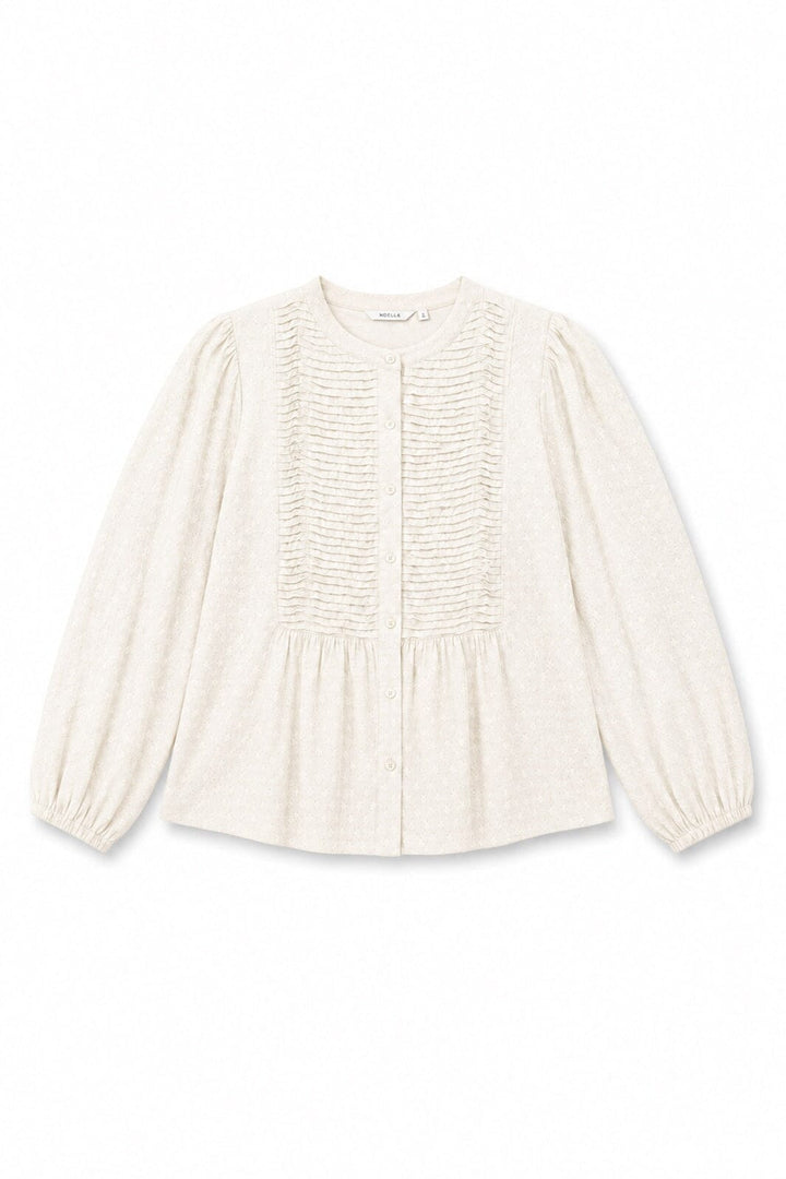 Noella - N-Loulou Ls Blouse 17040002 - 028 - White