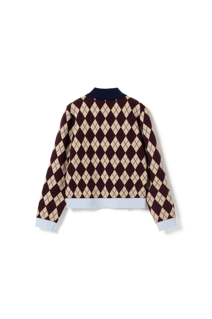 Noella - N-Makayla Knit 15030001 - 456 - Diya Burgundy Check
