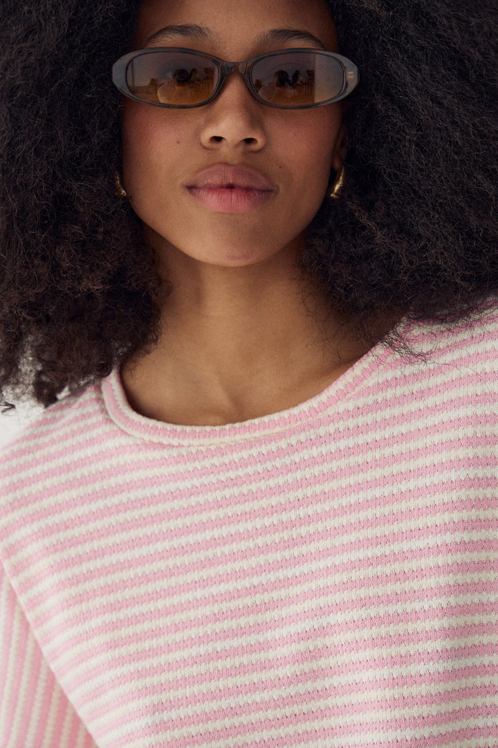 Noella - N-Maleah Top 15740001 - 1457 - Danni Blush Stripe T-shirts 