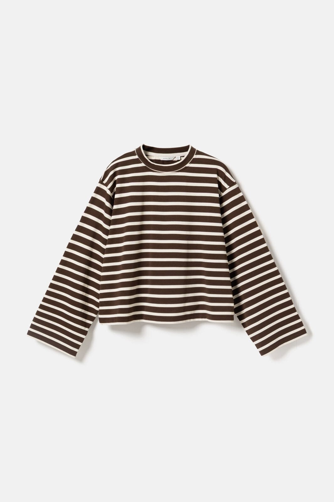 Noella - N-Maple Ls T-Shirt 17260001 - 450 - Eton Brown Ivory Stripe
