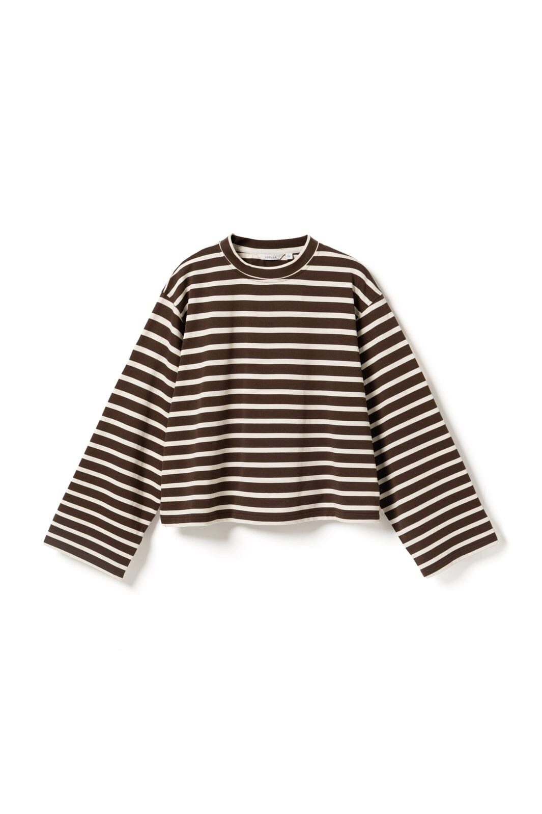 Noella - N-Maple Ls T-Shirt 17260001 - 450 - Eton Brown Ivory Stripe