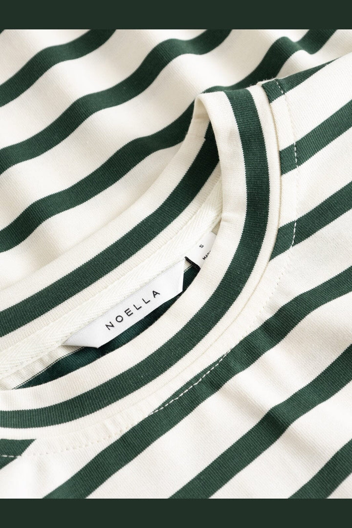 Noella - N-Maple Ls T-Shirt 17260001 - 451 - Eton Ivory Green Stripe