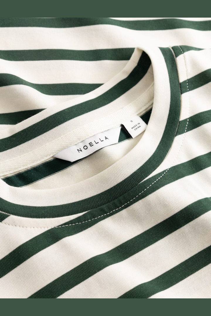 Noella - N-Maple T-Shirt 17260002 - 451 - Eton Ivory Green Stripe