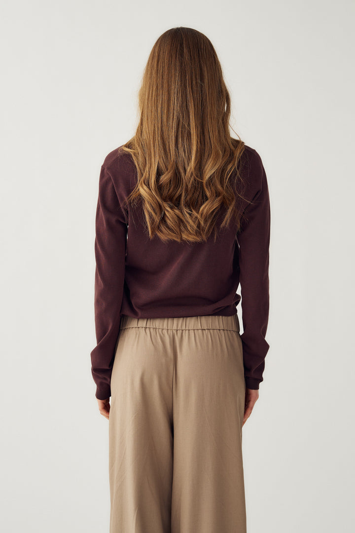 Noella - N-Marg Knit Cardigan 16020002 - 674 - Chocolate Cardigans 