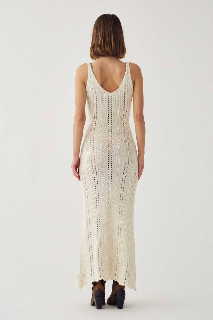 Noella - N-Marissa Knit Dress 15730001 - 006 - Offwhite Kjoler 