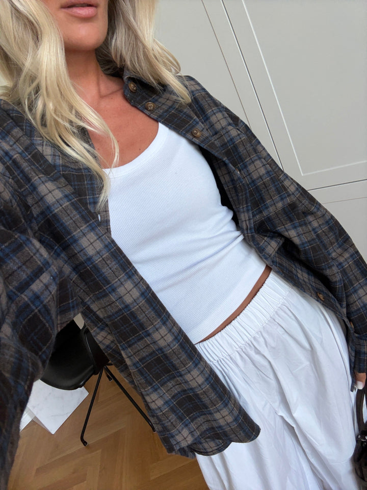 Noella - N-Marlon Shirt 17130001 - 1545 - Brown Blue Check Skjorter 