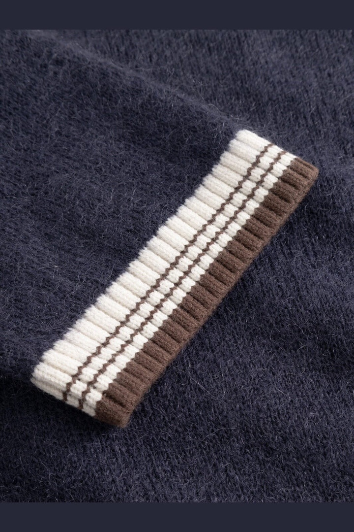 Noella - N-Marthy Knit 16400001 - 448 - Navy Brown