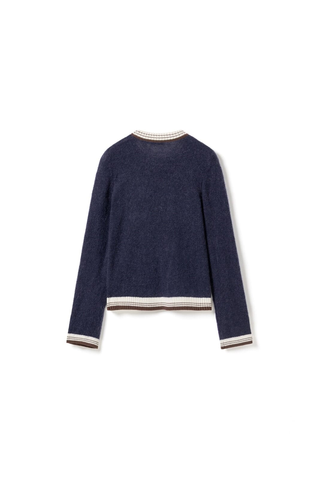 Noella - N-Marthy Ls Knit 16400002 - 448 - Navy Brown