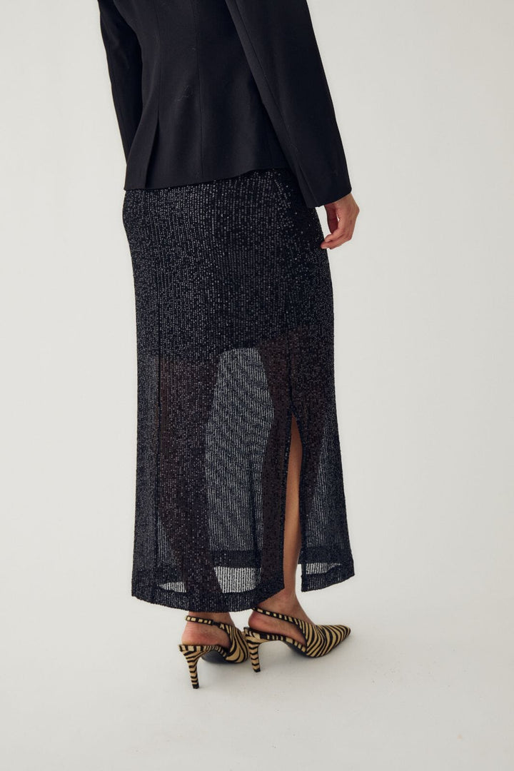Noella - N-Mela Skirt 14320004 - 004 - Black Nederdele 