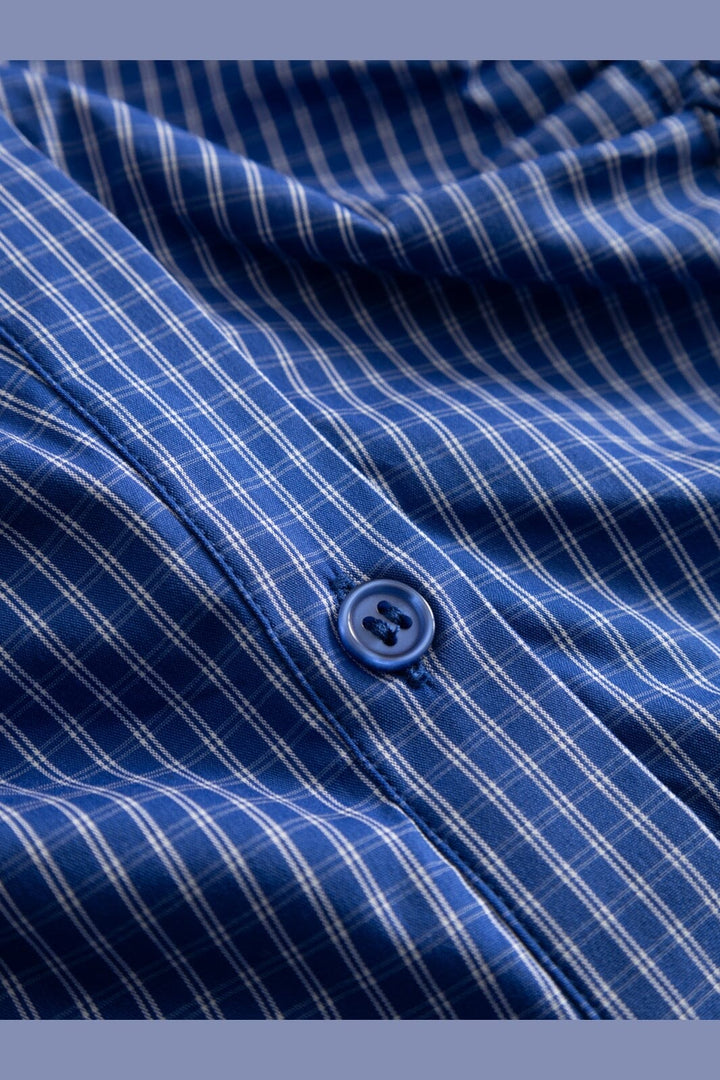 Noella - N-Micaiah Blouse 15590001 - 1458 - Davy Blue Check