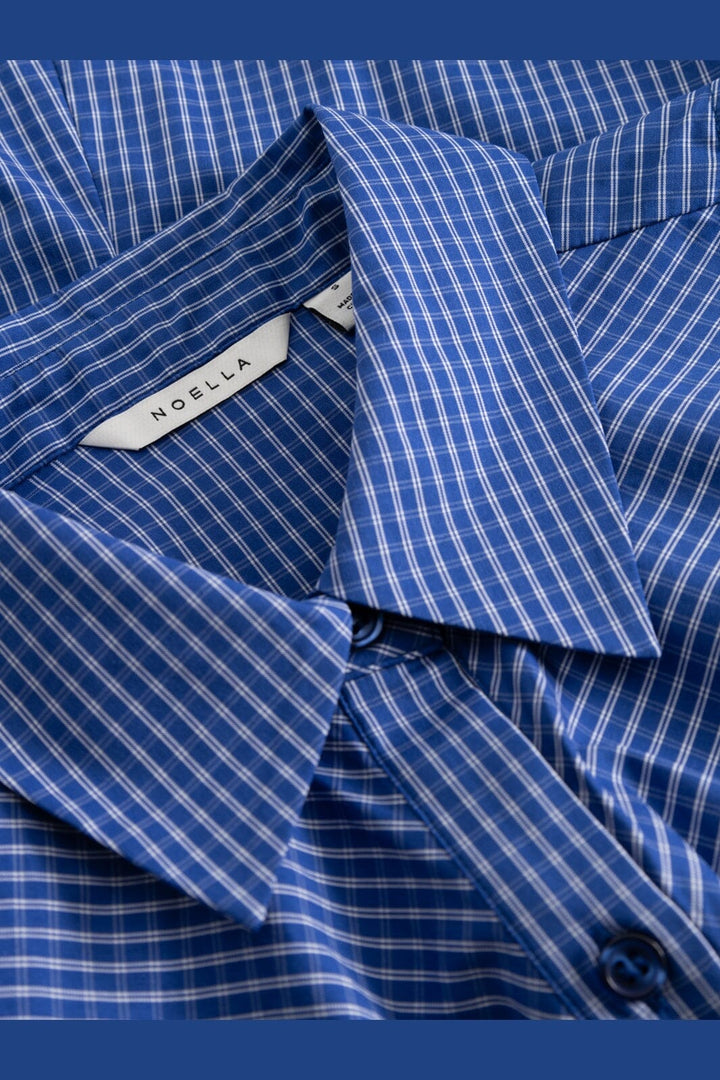 Noella - N-Micaiah Blouse 15590001 - 1458 - Davy Blue Check