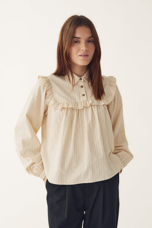 Noella - N-Mikayla Blouse 15360001 - 1441 - Donnie Cream Stripe Bluser 