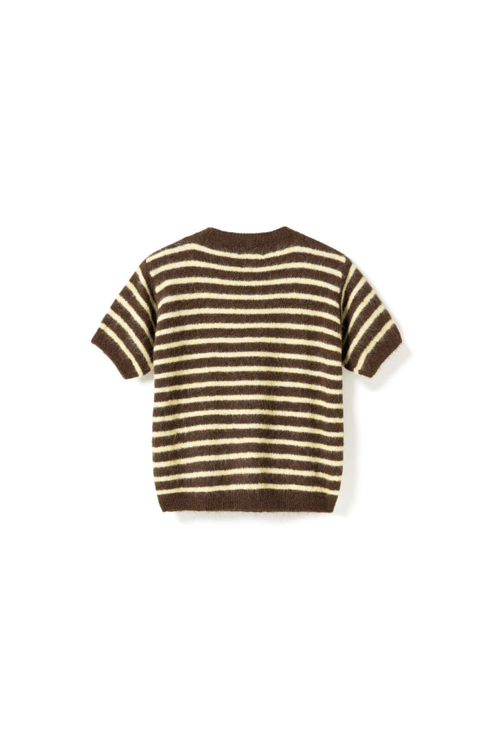 Noella - N-Monikah Ss Knit 16570003 - 1536 - Brown Yellow Stripe