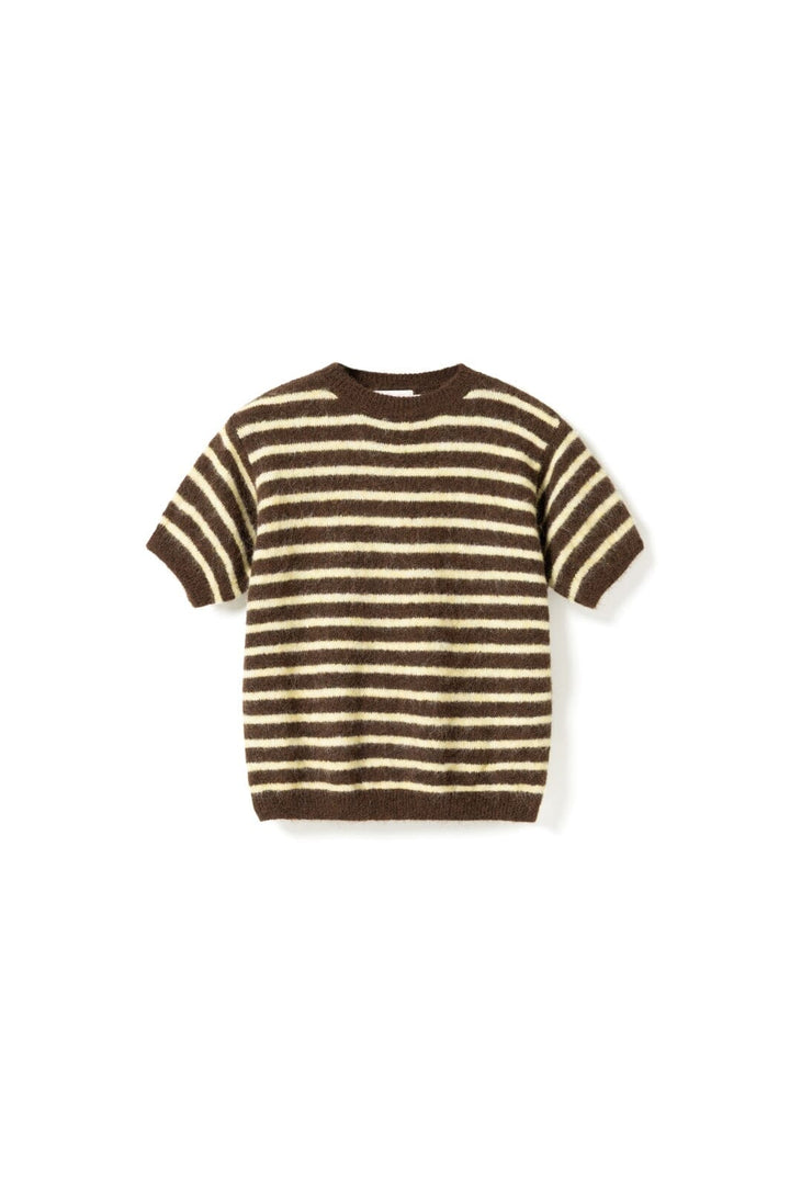 Noella - N-Monikah Ss Knit 16570003 - 1536 - Brown Yellow Stripe