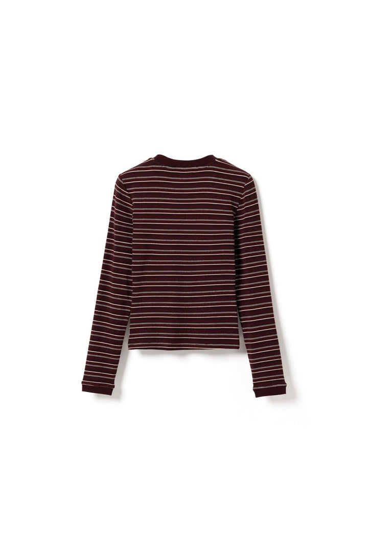 Noella - N-Mykel Ls Top 16540002 - 1511 - Dizzy Burgundy Stripe