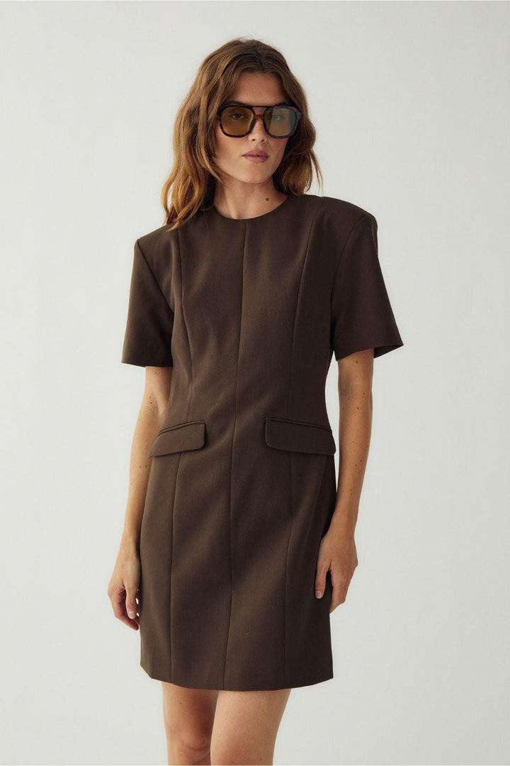 Noella - N-Myriam Dress 16750003 - 674 - Chocolate Kjoler 