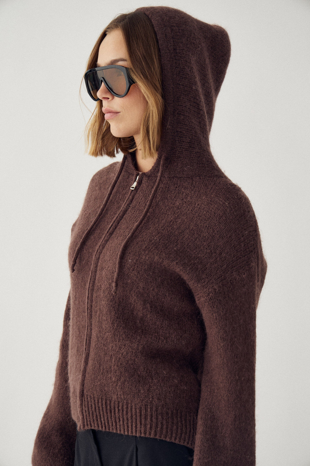 Noella - N-Myung Knit Cardigan 16460001 - 674 - Chocolate Cardigans 