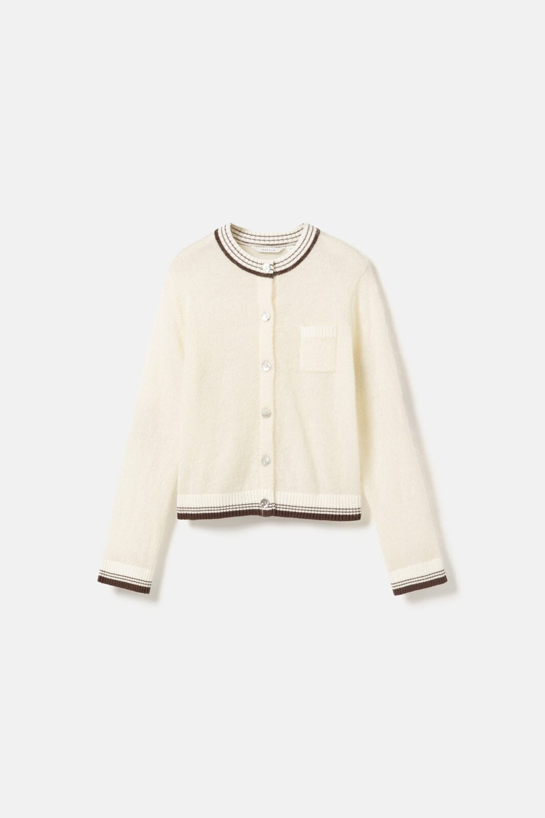 Noella - N-Nattie Knit Cardigan 16400003 - 1502 - Ivory Brown