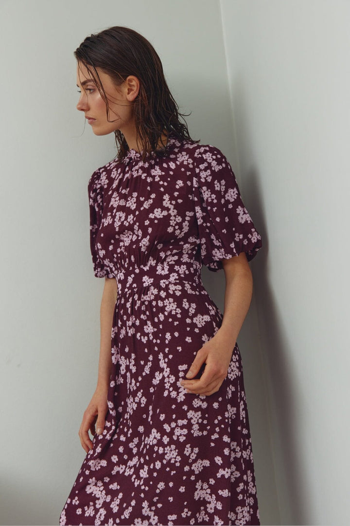 Noella - N-Ruth Dress 15130002 - 1433 - Deja Burgundy Print