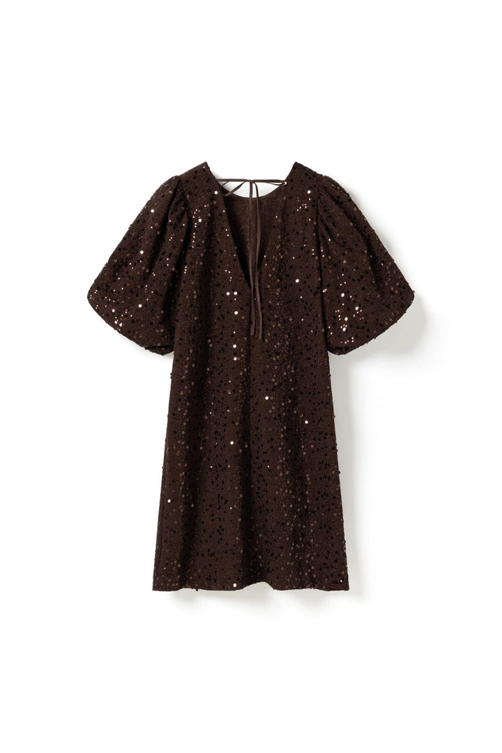 Noella - Pastis Short Dress 11630103 - 674 - Chocolate