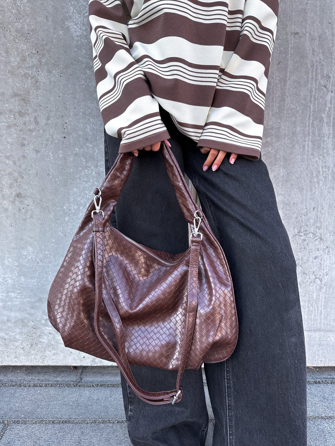 Noella - Peony Hobo Bag 1040001 - 548 Dark Brown Tasker 