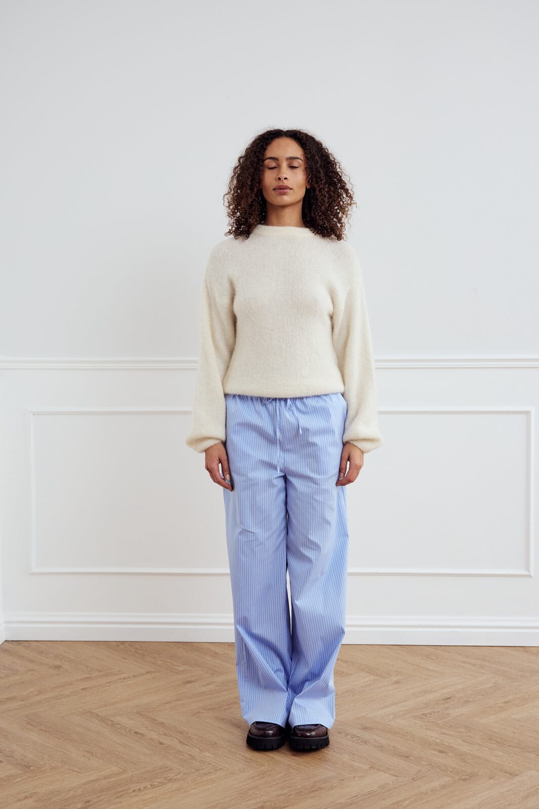 Noella - Samira Pants 13880003 - 1365 - Blue White Stripe