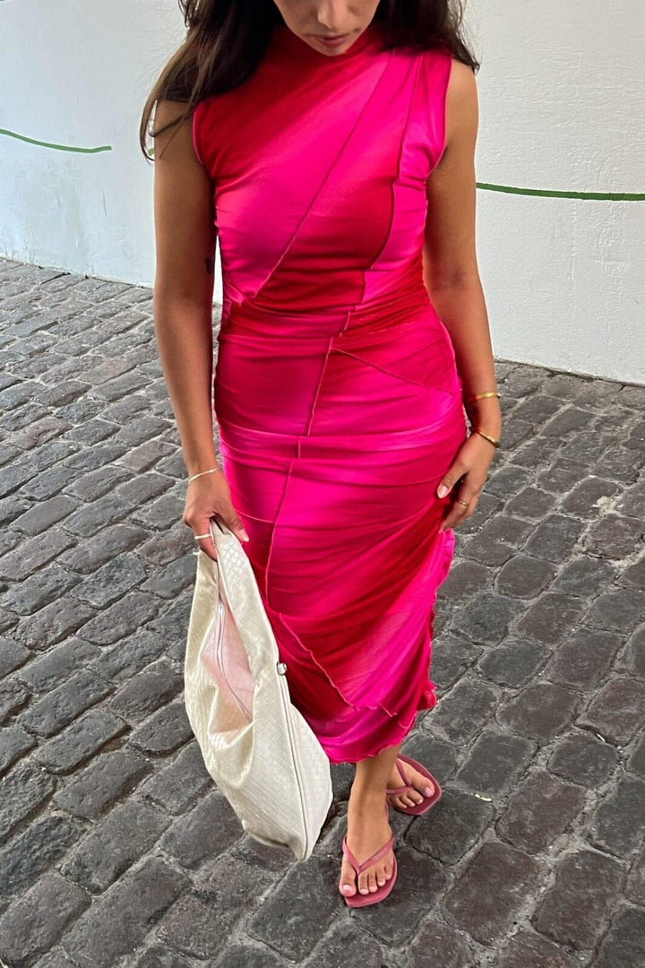 Noella - Sutton Dress 14810001 - 1420 - Dicy Pink Print Kjoler 