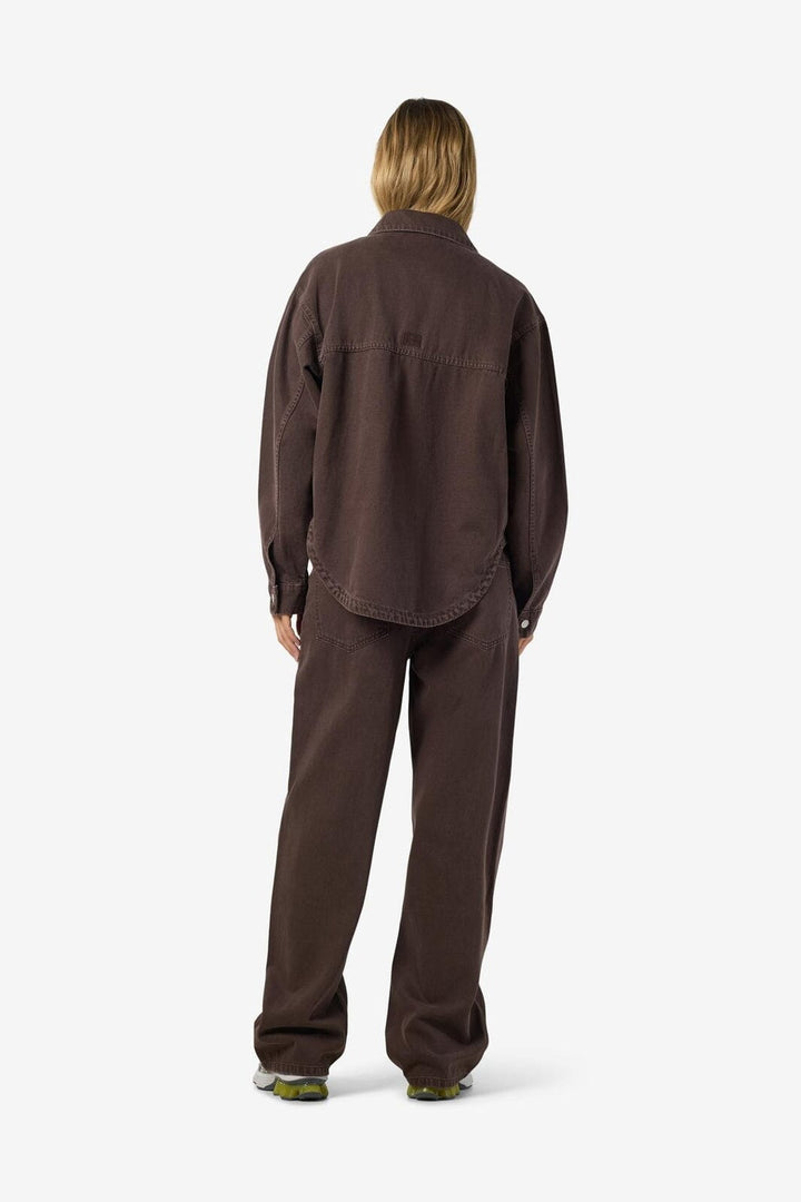 Noisy May - Nmalva Ls Shacket Colored - 5046865 Chocolate Brown