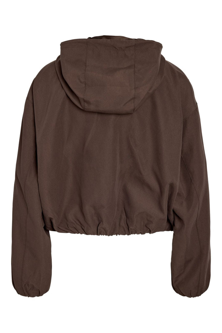 Noisy May - Nmelina L/S Hood Jacket - 5090047 Chocolate Brown